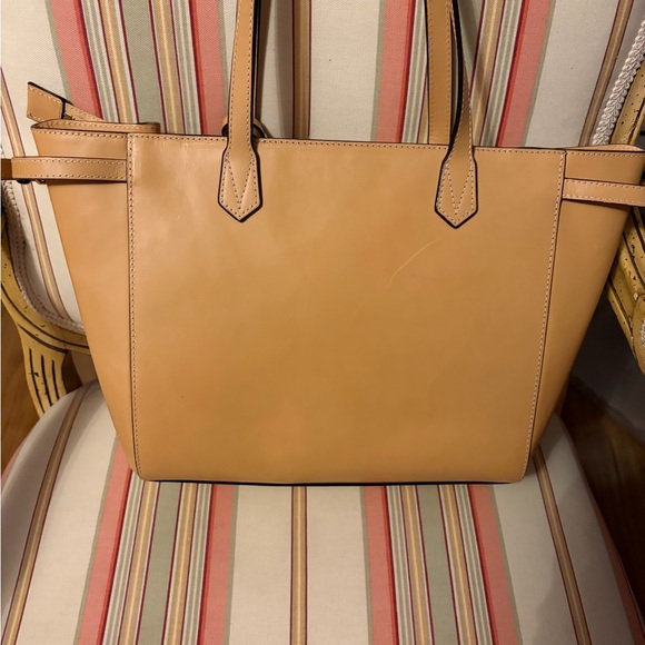 Frances Valentine Brigetta Vachetta Leather Tote - Camel - Picture 5 of 10